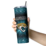 jacksonville-jaguars-radiant-glitter-teal-skinny-tumbler-best-selling.webp