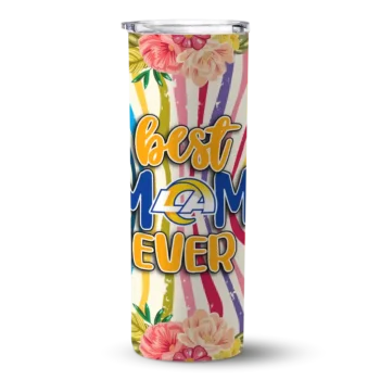 Los Angeles Rams Skinny Tumbler - Flower Cluster