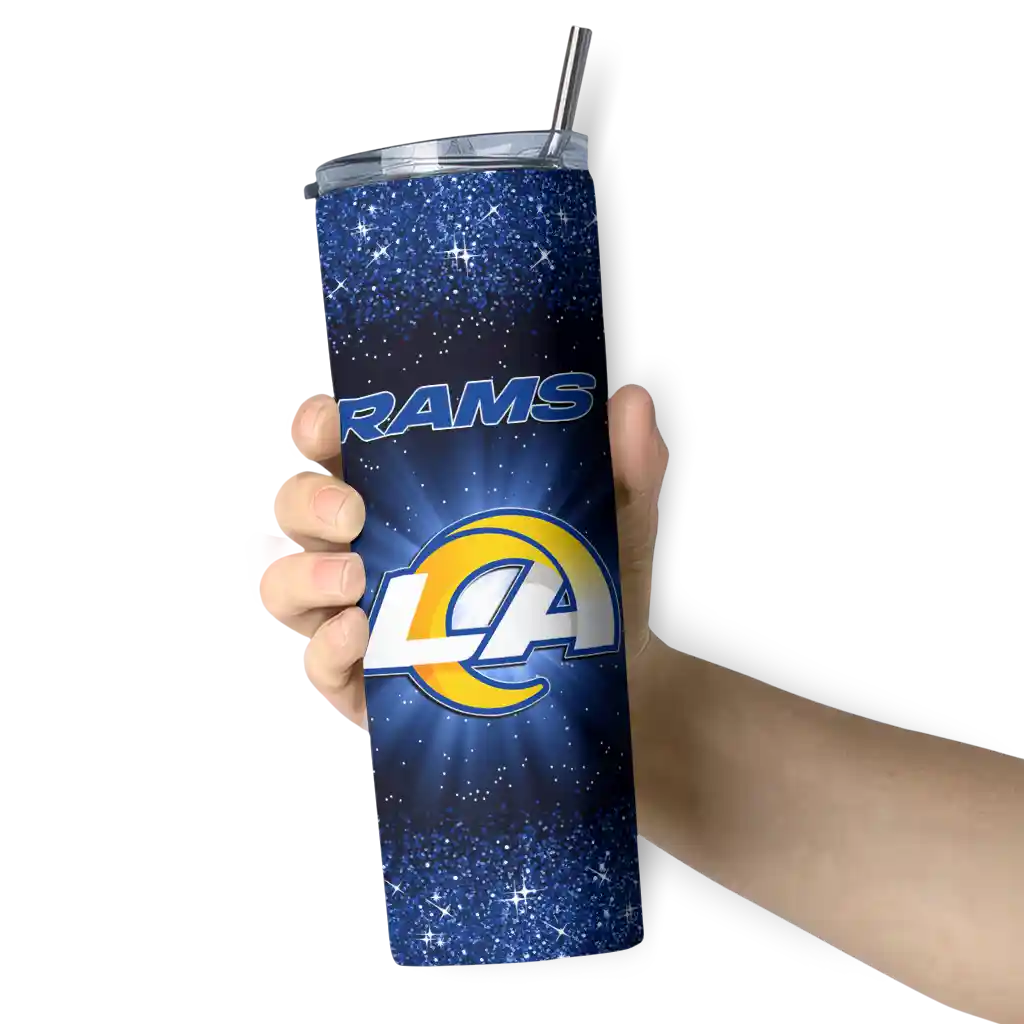 los-angeles-rams-radiant-glitter-blue-skinny-tumbler-premium-grade.webp