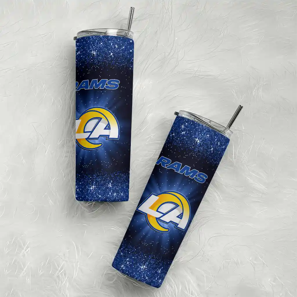 los-angeles-rams-radiant-glitter-blue-skinny-tumbler-top-rated.webp
