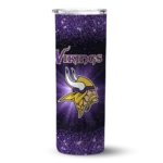minnesota-vikings-radiant-glitter-purple-skinny-tumbler-best-selling.webp