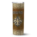 new-orleans-saints-radiant-glitter-gold-skinny-tumbler-best-selling.webp