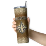new-orleans-saints-radiant-glitter-gold-skinny-tumbler-best-selling.webp
