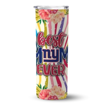 New York Giants Skinny Tumbler - Flower Cluster