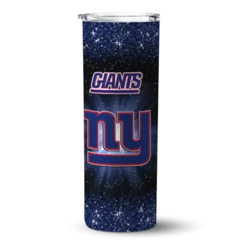 York Giants Skinny Tumbler - New Radiant Glitter Blue