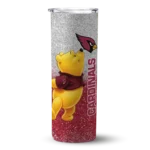 personalized-arizona-cardinals-winnie-the-pooh-red-gray-skinny-tumbler-best-selling.webp