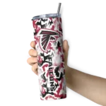 personalized-atlanta-falcons-claw-marks-red-white-skinny-tumbler-best-selling.webp
