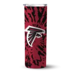 personalized-atlanta-falcons-metallic-grid-red-skinny-tumbler-best-selling.webp