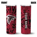 personalized-atlanta-falcons-metallic-grid-red-skinny-tumbler-best-selling.webp