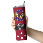 personalized-atlanta-falcons-star-cluster-red-skinny-tumbler-best-selling.webp