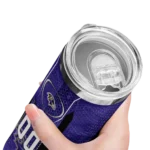 personalized-baltimore-ravens-stacked-diamond-purple-skinny-tumbler-best-selling.webp