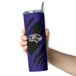 personalized-baltimore-ravens-star-pop-purple-black-skinny-tumbler-best-selling.webp