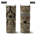 personalized-carolina-panthers-antler-flow-camo-skinny-tumbler-best-selling.webp