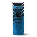 personalized-carolina-panthers-chevron-stripes-blue-skinny-tumbler-best-selling.webp