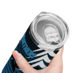 personalized-carolina-panthers-chevron-stripes-blue-skinny-tumbler-best-selling.webp