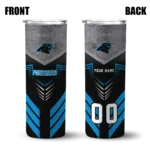 personalized-carolina-panthers-hexagon-honeycomb-blue-black-skinny-tumbler-best-selling.webp