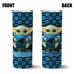 personalized-carolina-panthers-yoda-cozy-blue-black-skinny-tumbler-best-selling.webp
