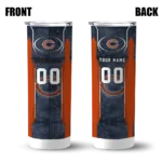 personalized-chicago-bears-stacked-diamond-blue-skinny-tumbler-best-selling.webp