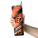 personalized-cincinnati-bengals-helmet-clash-orange-skinny-tumbler-best-selling.webp