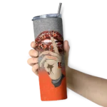 personalized-cincinnati-bengals-sparkle-lips-orange-skinny-tumbler-best-selling.webp
