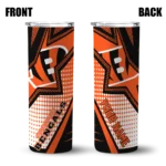 personalized-cincinnati-bengals-web-stripes-orange-white-skinny-tumbler-best-selling.webp
