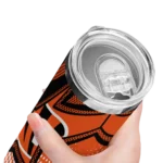 personalized-cincinnati-bengals-web-stripes-orange-white-skinny-tumbler-best-selling.webp