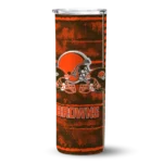 personalized-cleveland-browns-chevron-patch-brown-skinny-tumbler-best-selling.webp