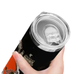 personalized-cleveland-browns-rose-romance-brown-black-skinny-tumbler-best-selling.webp