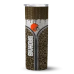 personalized-cleveland-browns-sparkle-drip-brown-skinny-tumbler-best-selling.webp
