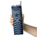 personalized-dallas-cowboys-camo-texture-blue-skinny-tumbler-best-selling.webp