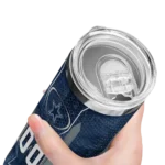 personalized-dallas-cowboys-stacked-diamond-blue-skinny-tumbler-best-selling.webp