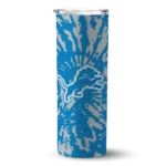 personalized-detroit-lions-metallic-grid-blue-skinny-tumbler-best-selling.webp