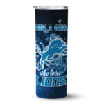personalized-detroit-lions-rose-romance-blue-black-skinny-tumbler-best-selling.webp
