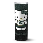 personalized-green-bay-packers-hello-kitty-green-black-skinny-tumbler-best-selling.webp