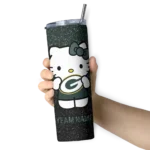 personalized-green-bay-packers-hello-kitty-green-black-skinny-tumbler-best-selling.webp