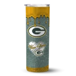 personalized-green-bay-packers-pixel-fade-green-skinny-tumbler-best-selling.webp