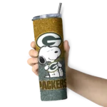 personalized-green-bay-packers-snoopy-attitude-green-skinny-tumbler-best-selling.webp