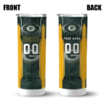 personalized-green-bay-packers-stacked-diamond-green-skinny-tumbler-best-selling.webp