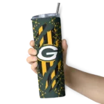personalized-green-bay-packers-star-pop-green-black-skinny-tumbler-best-selling.webp