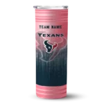 personalized-houston-texans-swirl-texture-blue-skinny-tumbler-best-selling.webp