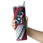 personalized-houston-texans-web-stripes-blue-white-skinny-tumbler-best-selling.webp