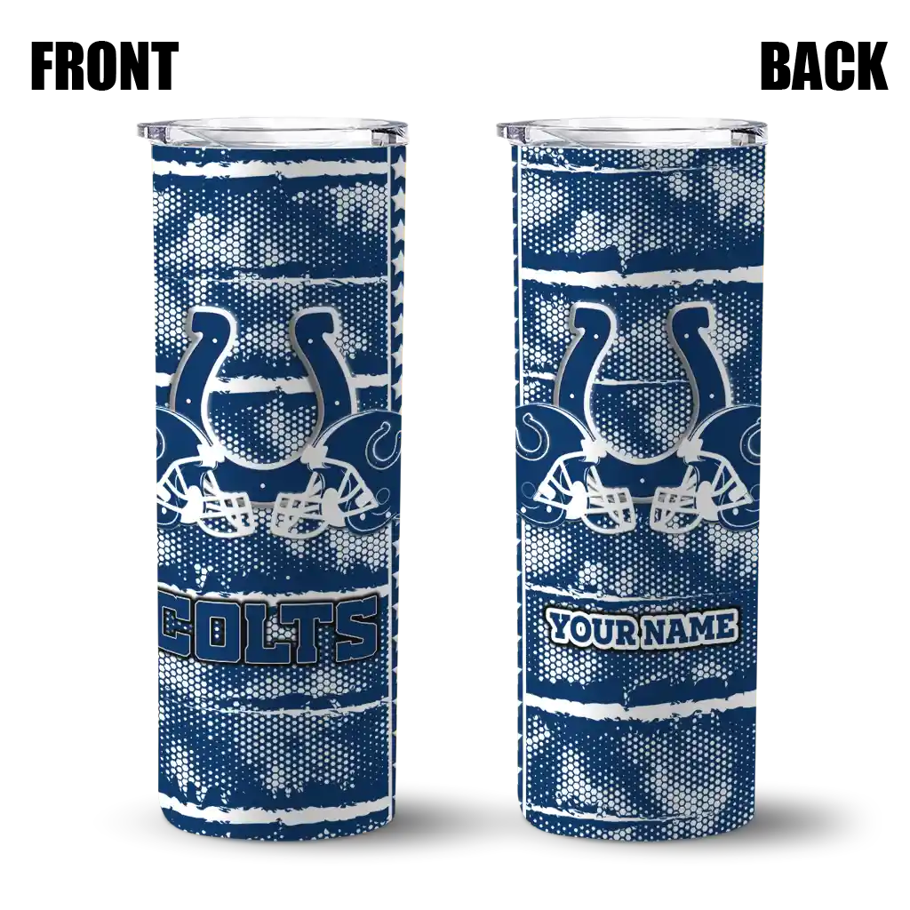 personalized-indianapolis-colts-chevron-patch-blue-skinny-tumbler-fashion-forward.webp