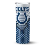 personalized-indianapolis-colts-chevron-stripes-blue-skinny-tumbler-best-selling.webp