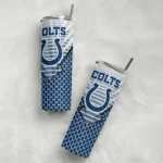 personalized-indianapolis-colts-chevron-stripes-blue-skinny-tumbler-best-selling.webp
