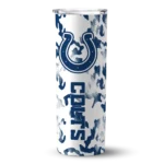 personalized-indianapolis-colts-claw-marks-blue-white-skinny-tumbler-best-selling.webp