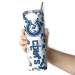 personalized-indianapolis-colts-claw-marks-blue-white-skinny-tumbler-best-selling.webp