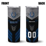 personalized-indianapolis-colts-hexagon-honeycomb-blue-black-skinny-tumbler-best-selling.webp