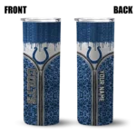 personalized-indianapolis-colts-sparkle-drip-blue-skinny-tumbler-best-selling.webp