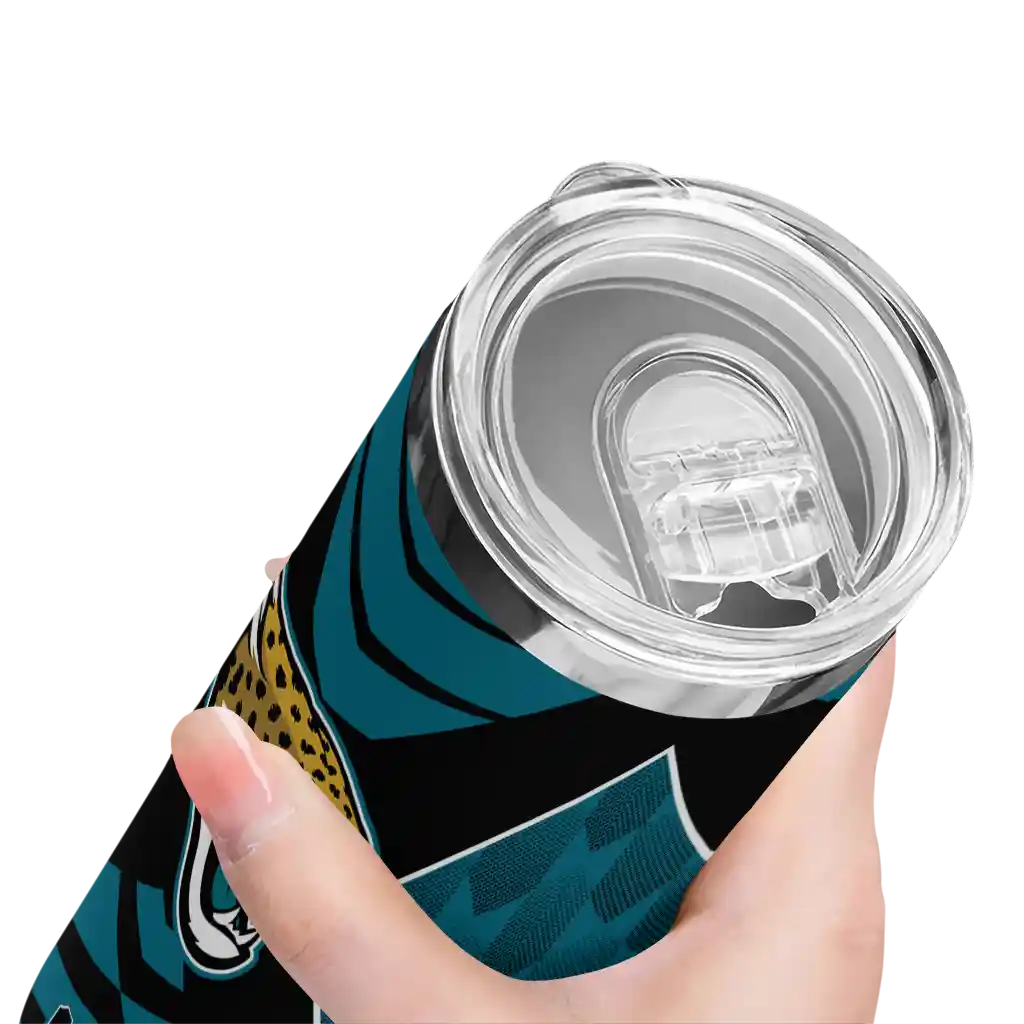 personalized-jacksonville-jaguars-camo-texture-teal-skinny-tumbler-high-quality.webp