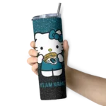 personalized-jacksonville-jaguars-hello-kitty-teal-black-skinny-tumbler-best-selling.webp